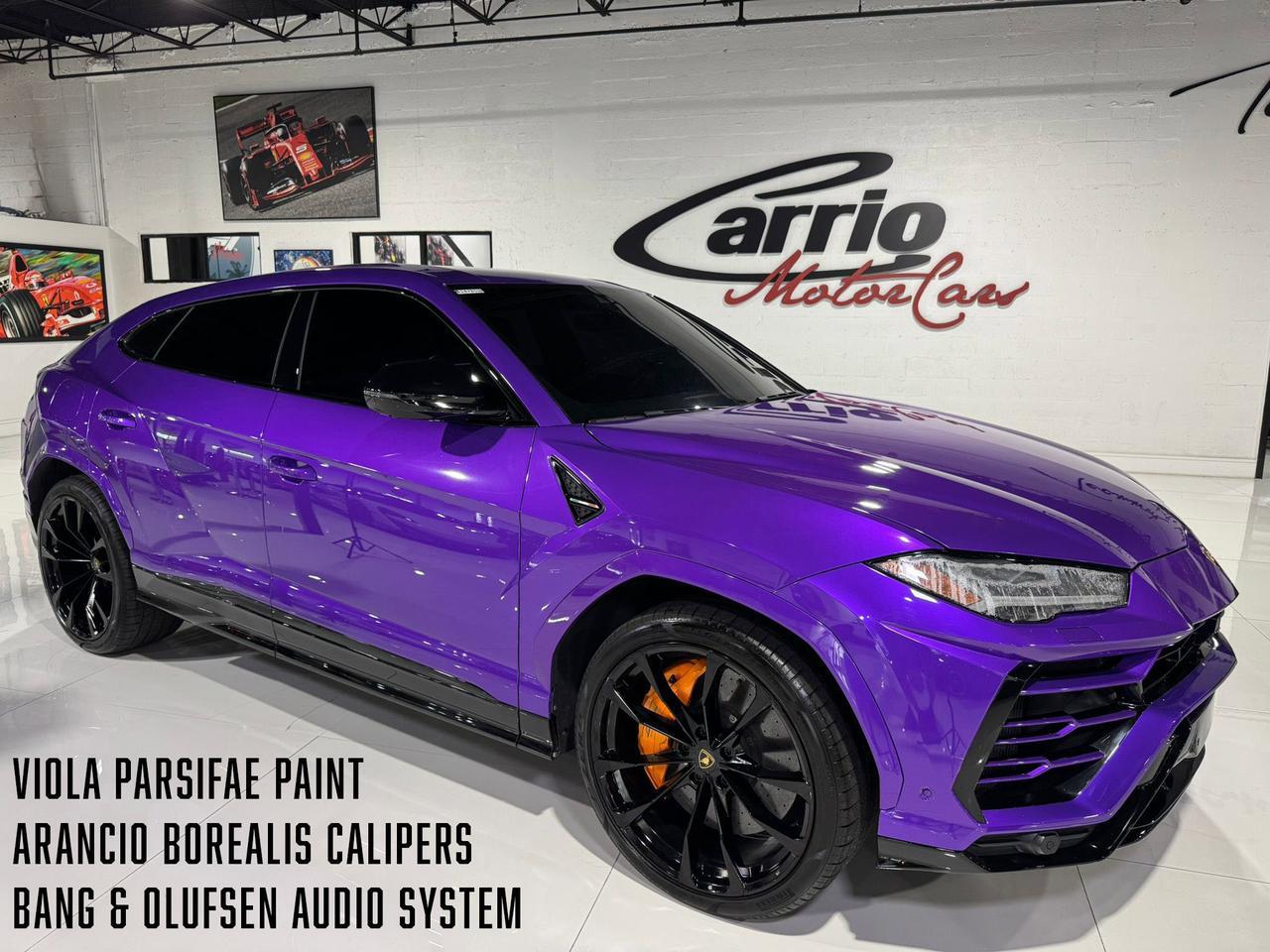2021 Lamborghini Urus Viola Parsifae paint, Arancio Borealis calipers, Bang & Olufsen audio system AND MUCH MORE!! Fort Lauderdale FL