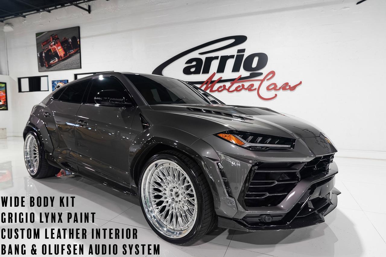 2021 Lamborghini Urus wide body kit, Grigio Lynx paint, custom leather interior, Bang & Olufsen audio system & MUCH MORE!!