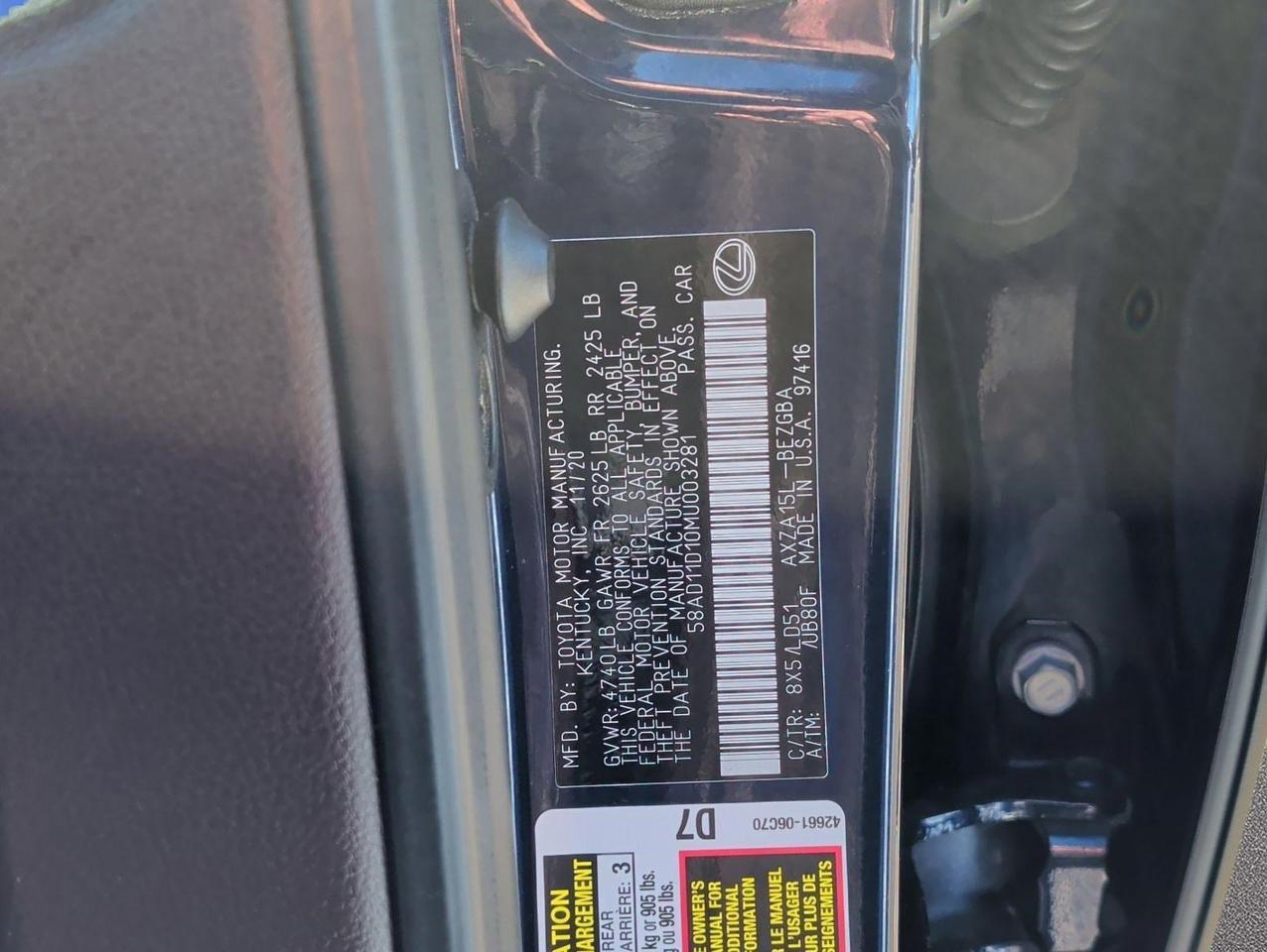 2021 Lexus ES 250 San Juan TX