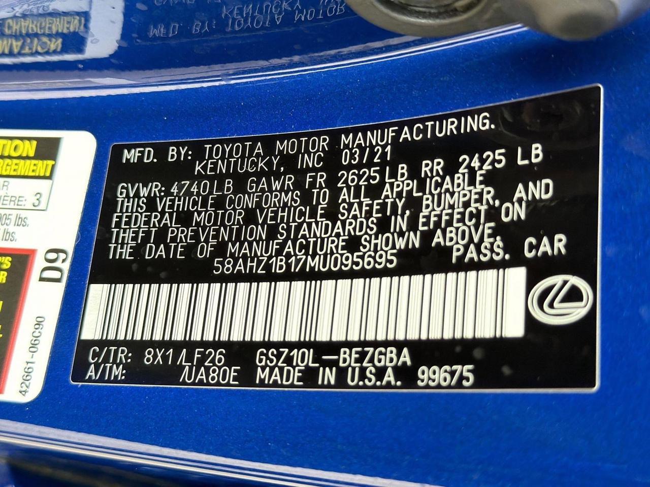 2021 Lexus ES 350 F SPORT San Antonio TX
