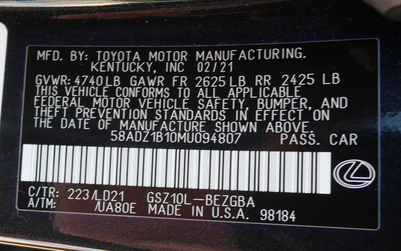 2021 Lexus ES 350 San Juan TX
