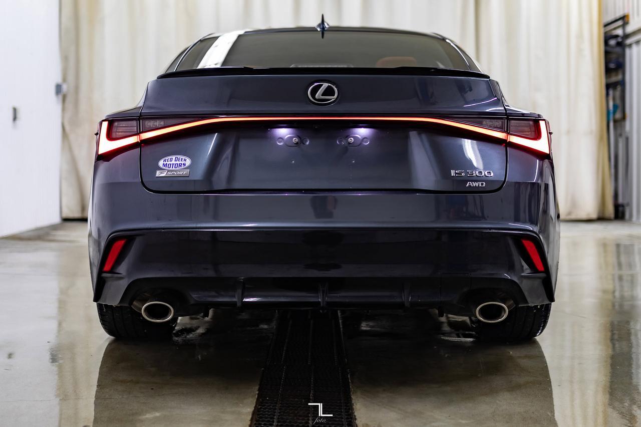 2021 Lexus IS 300 AWD F-Sport Leather Roof Nav BCam Red Deer AB