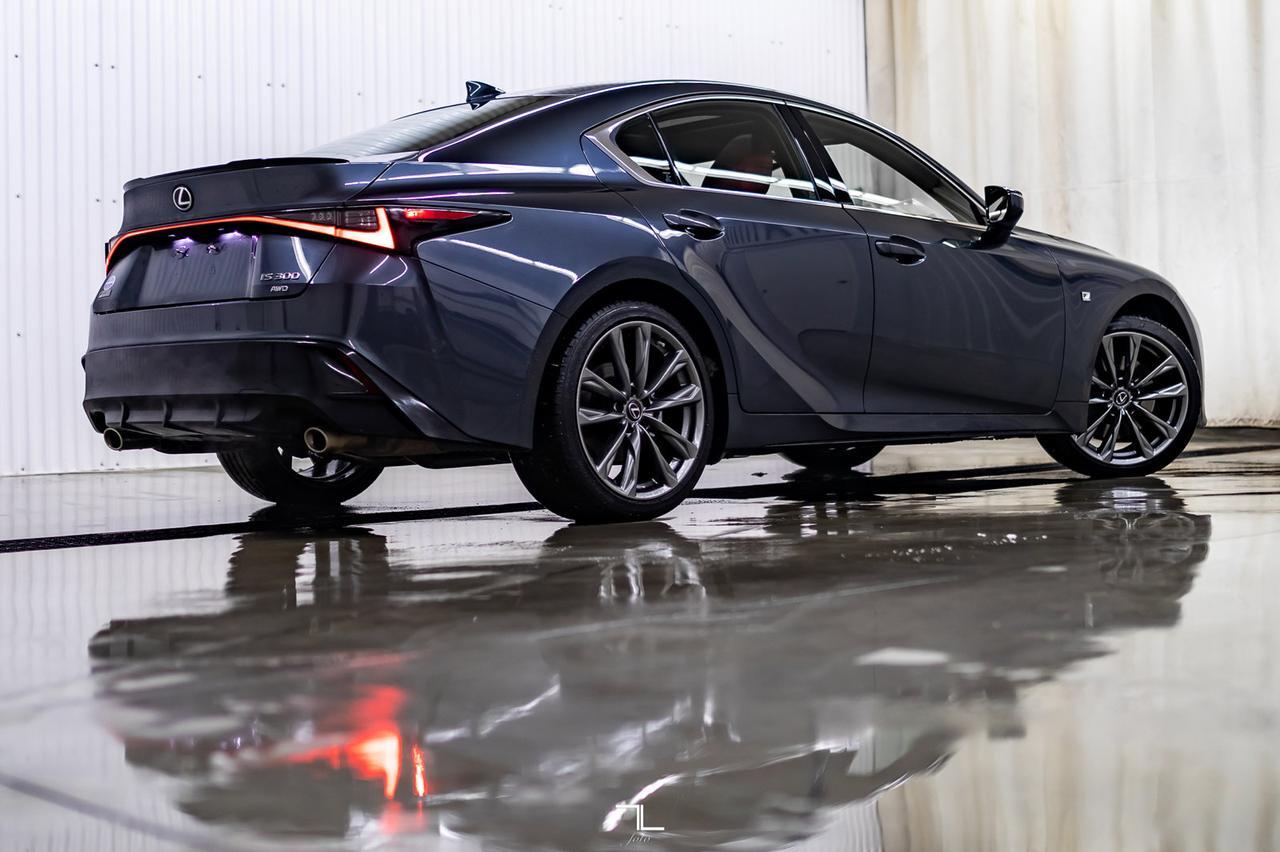 2021 Lexus IS 300 AWD F-Sport Leather Roof Nav BCam Red Deer AB