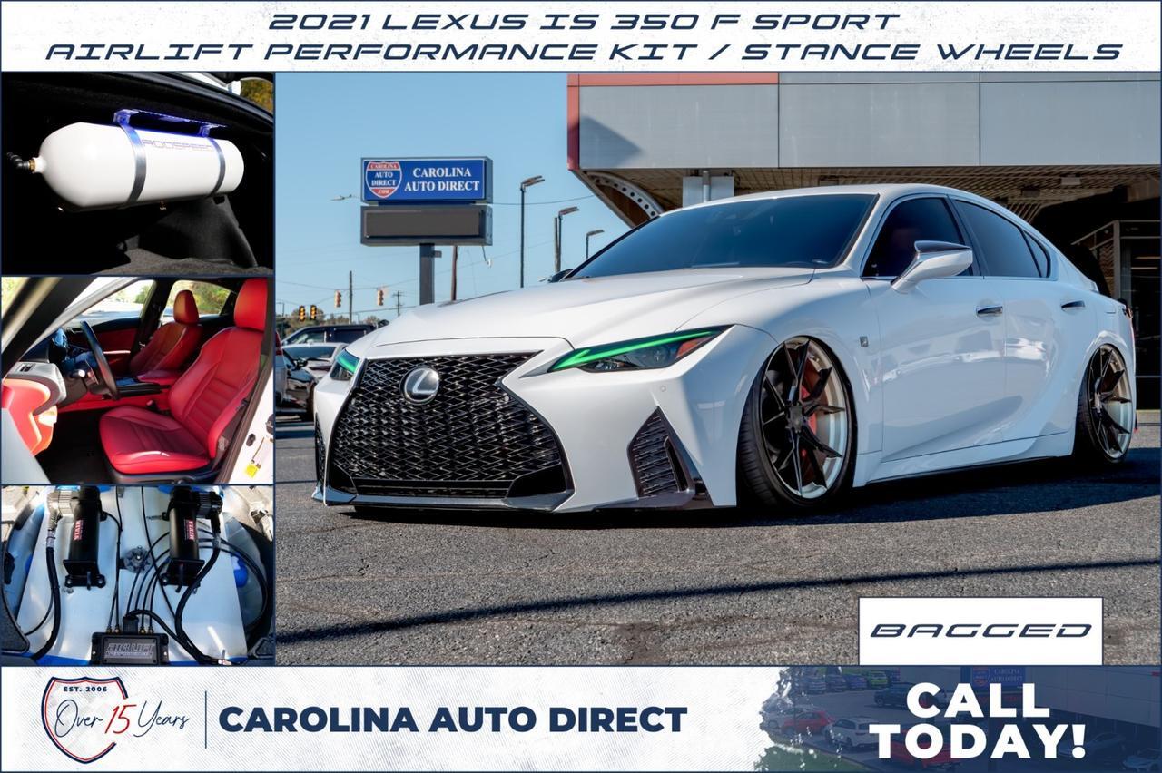 2021 Lexus IS 350 F SPORT / Airlift Performance Kit / STANCE Wheels! Lincolnton NC