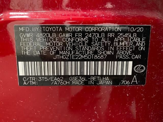 2021 Lexus IS 350 F SPORT Appleton WI