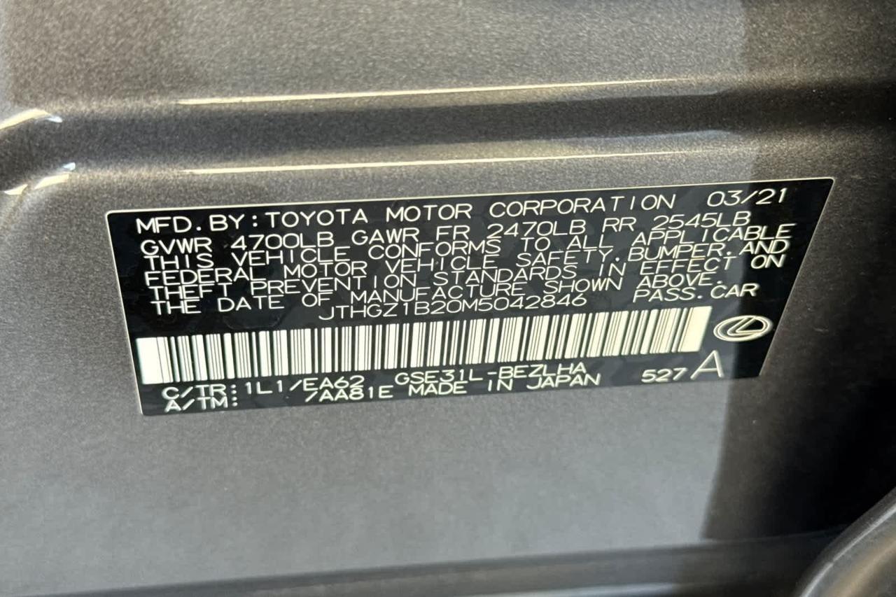 2021 Lexus IS 350 F SPORT Roseville CA