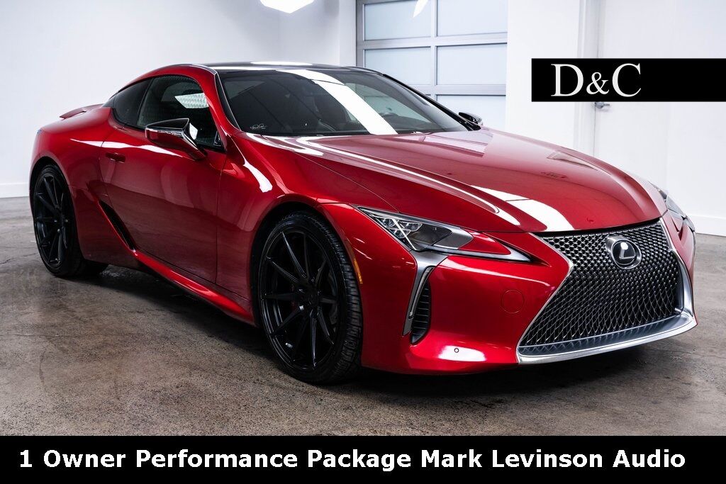 2021 Lexus LC 500 1 Owner Performance Package Mark Levinson Audio for