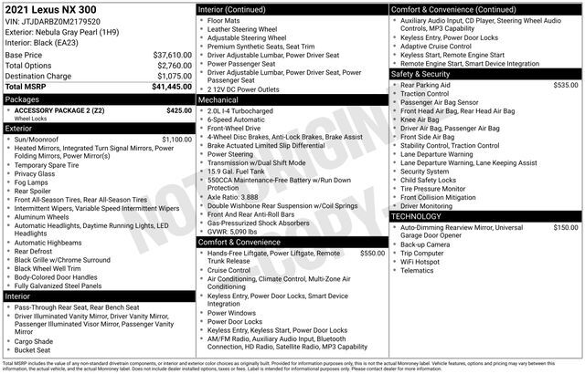 2021 Lexus NX 300 Base Raleigh NC