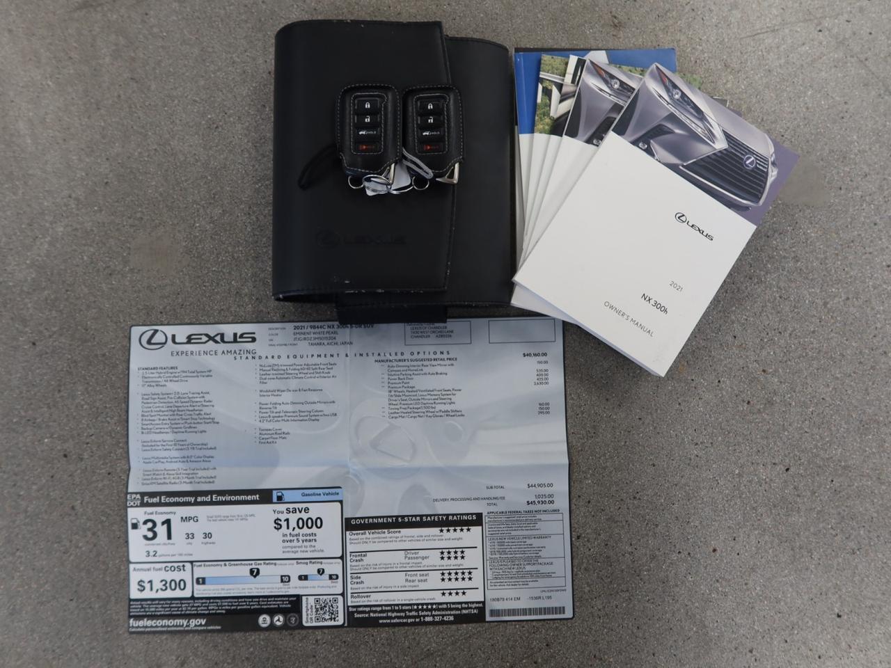 2021 Lexus NX 300h Premium Package Highly Optioned 1-Owner Scottsdale AZ