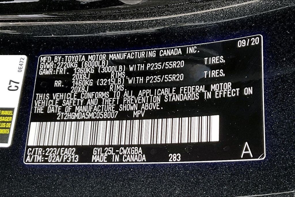 2021 Lexus RX 450h OR