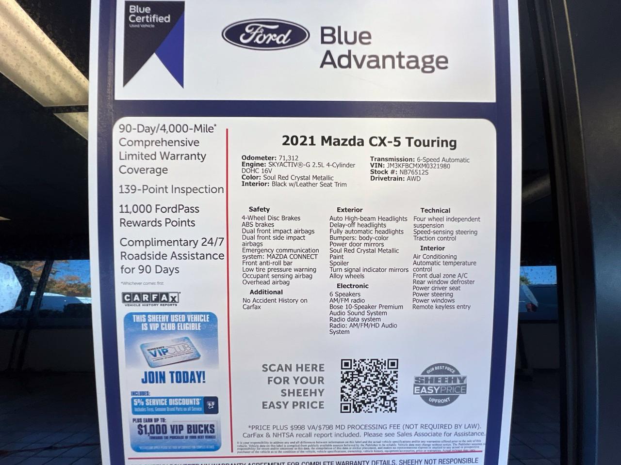 2021 MAZDA CX-5 Touring Richmond VA