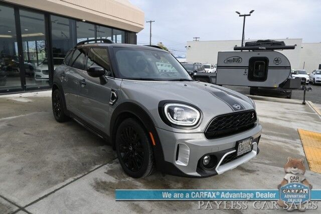 2021 MINI Countryman Cooper S / AWD / Excitement Pkg / Power & Heated Leather Seats / Dual Sunroof / NAV / HUD / Harman Kardon Speakers / Apple CarPlay & Android Auto / Back Up Camera / Keyless Entry & Start / 31 MPG / 1-Owner Anchorage AK