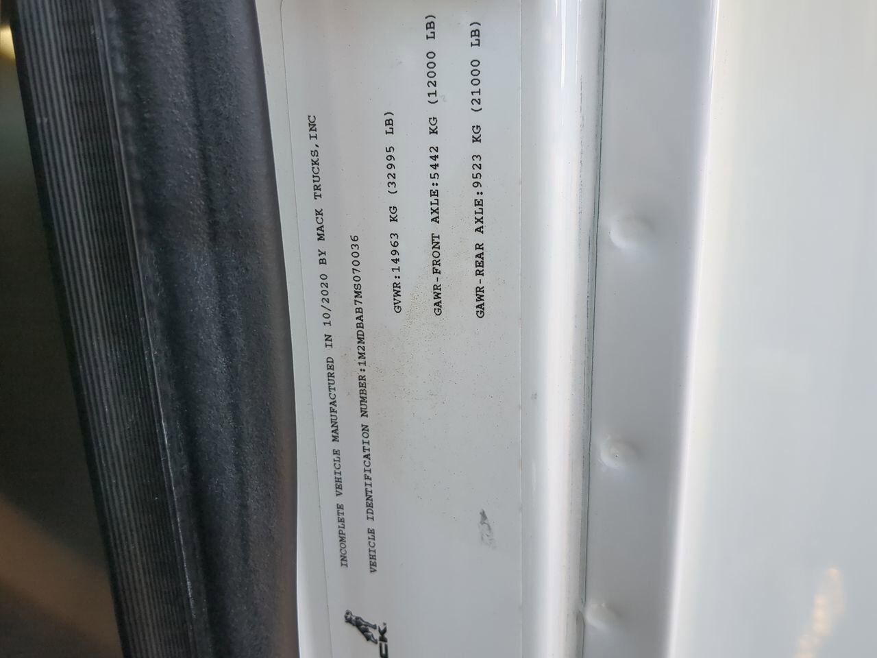 2021 Mack No Model Winder GA