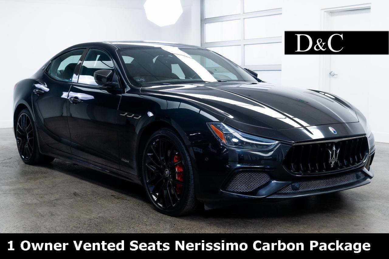 2021 Maserati Ghibli S Q4 GranSport 1 Owner Vented Seats Nerissimo Carbon Package Portland OR
