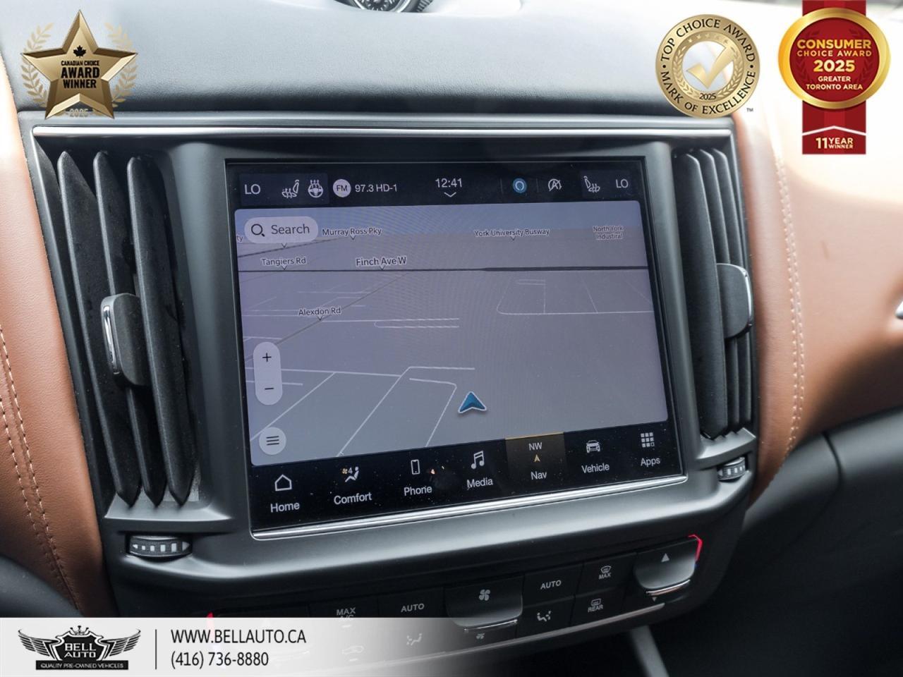 2021 Maserati Levante S GranSport | PANORAMIC ROOF | POWER AND MEMORY SEATS | LEATHER | BACKUPCAM | NO ACCIDENT Toronto ON