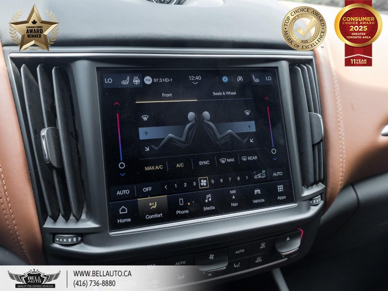 2021 Maserati Levante S GranSport | PANORAMIC ROOF | POWER AND MEMORY SEATS | LEATHER | BACKUPCAM | NO ACCIDENT Toronto ON