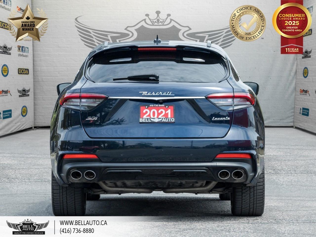 2021 Maserati Levante S GranSport | PANORAMIC ROOF | POWER AND MEMORY SEATS | LEATHER | BACKUPCAM | NO ACCIDENT Toronto ON