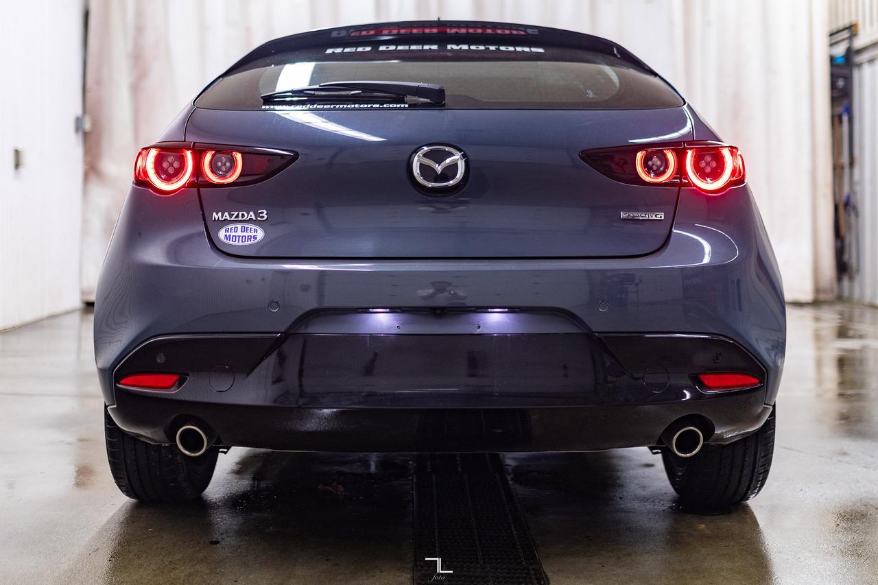 2021 Mazda 3 GT Sport Hatchback Manual Leather Roof Nav BCam Red Deer AB
