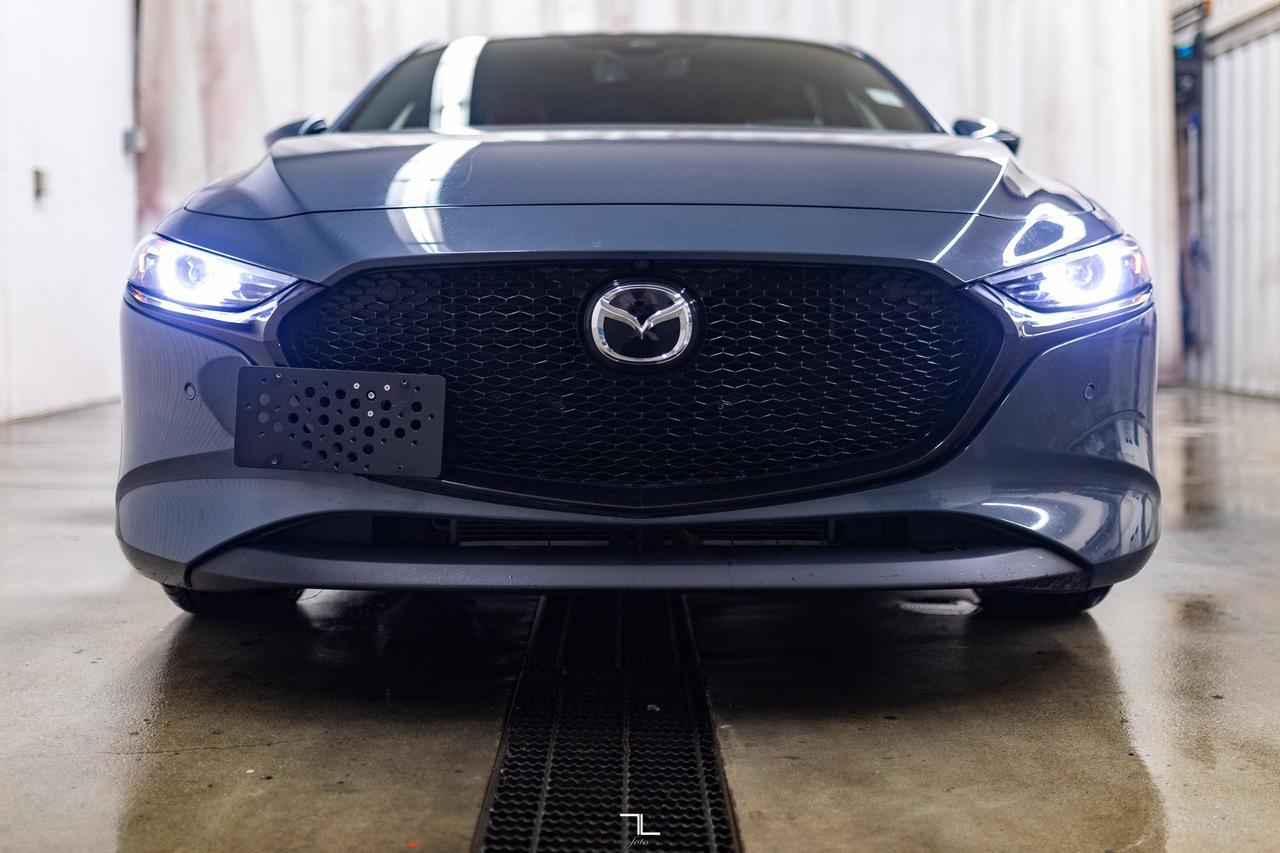 2021 Mazda 3 GT Sport Hatchback Manual Leather Roof Nav BCam Red Deer AB