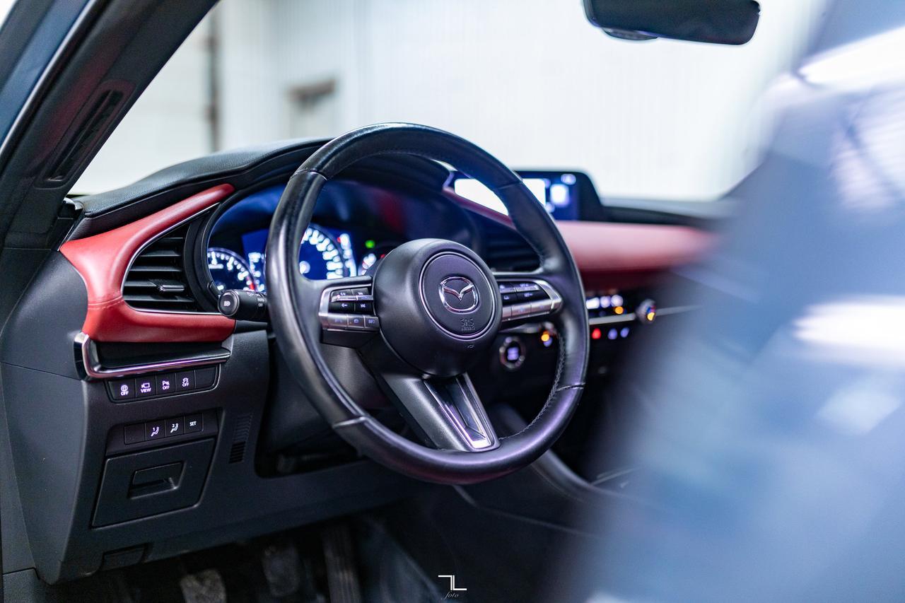 2021 Mazda 3 GT Sport Hatchback Manual Leather Roof Nav BCam Red Deer AB