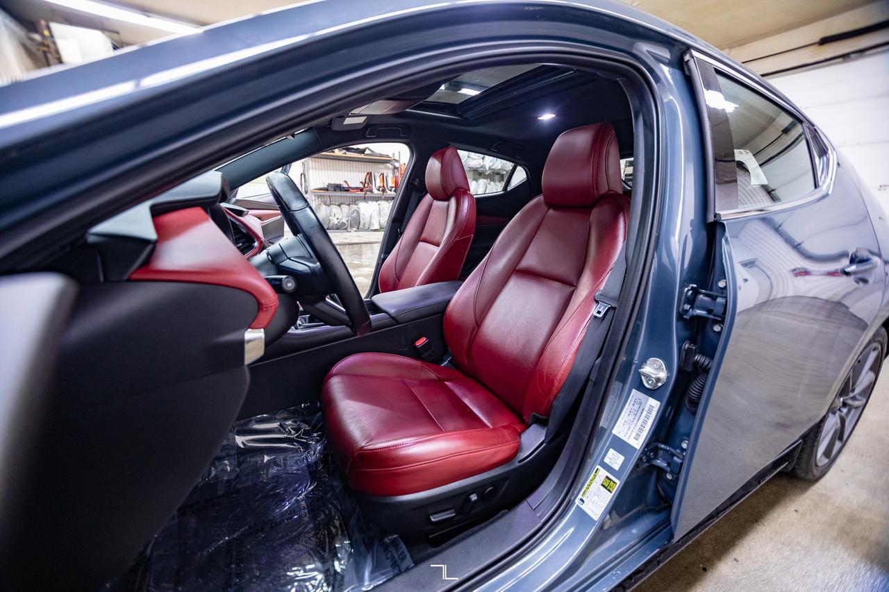 2021 Mazda 3 GT Sport Hatchback Manual Leather Roof Nav BCam Red Deer AB