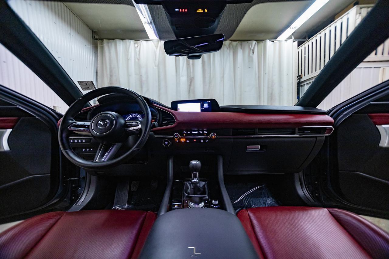 2021 Mazda 3 GT Sport Hatchback Manual Leather Roof Nav BCam Red Deer AB