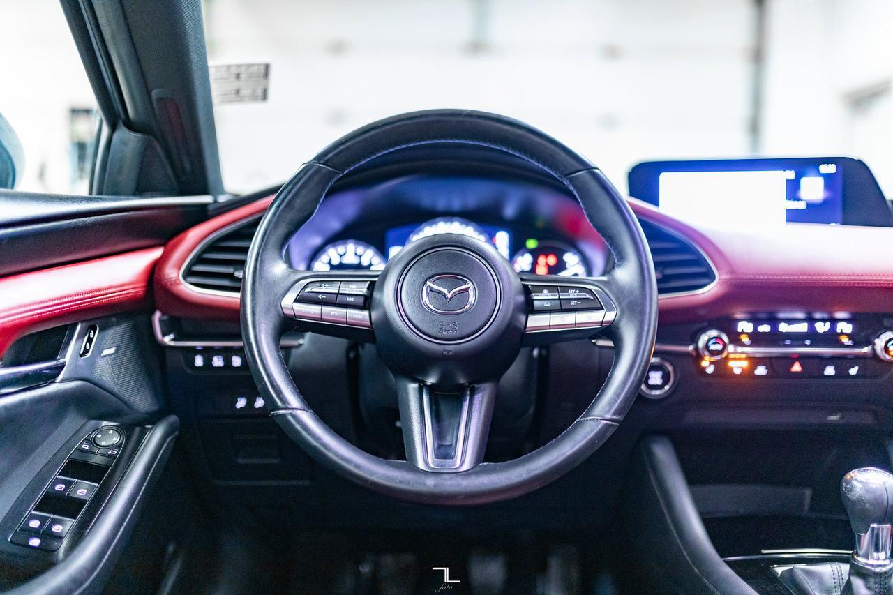 2021 Mazda 3 GT Sport Hatchback Manual Leather Roof Nav BCam Red Deer AB