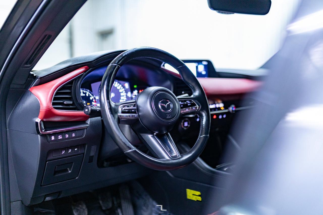 2021 Mazda 3 Sport GT Hatchback Manual Leather Roof Nav Red Deer AB