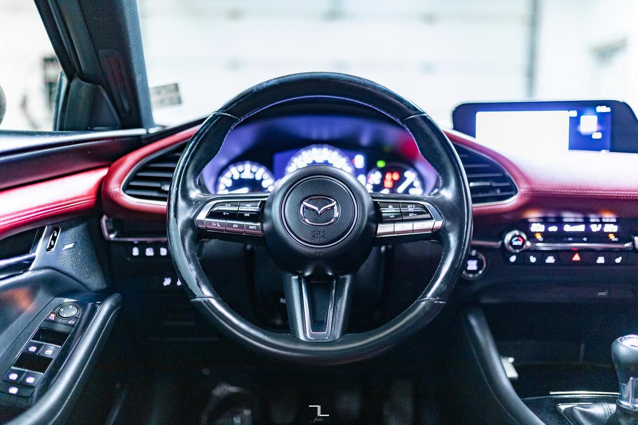 2021 Mazda 3 Sport GT Hatchback Manual Leather Roof Nav Red Deer AB