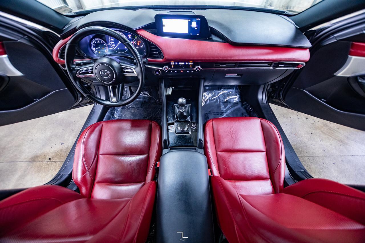 2021 Mazda 3 Sport GT Hatchback Manual Leather Roof Nav Red Deer AB