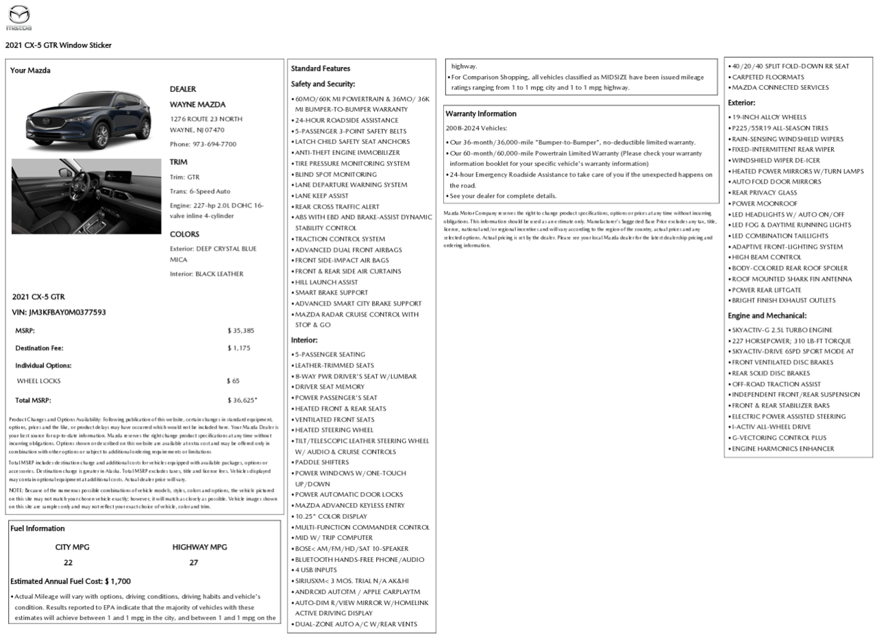 2021 Mazda CX-5 Grand Touring Reserve Knoxville TN