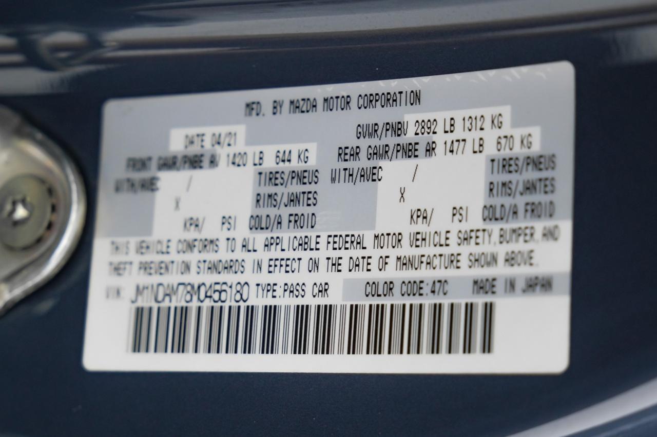 2021 Mazda MX-5 Miata RF GRAND TOURING AUTOMATIC BLIND SPOT ASSIST LANE DEPARTURE NAVIGAT Carrollton TX