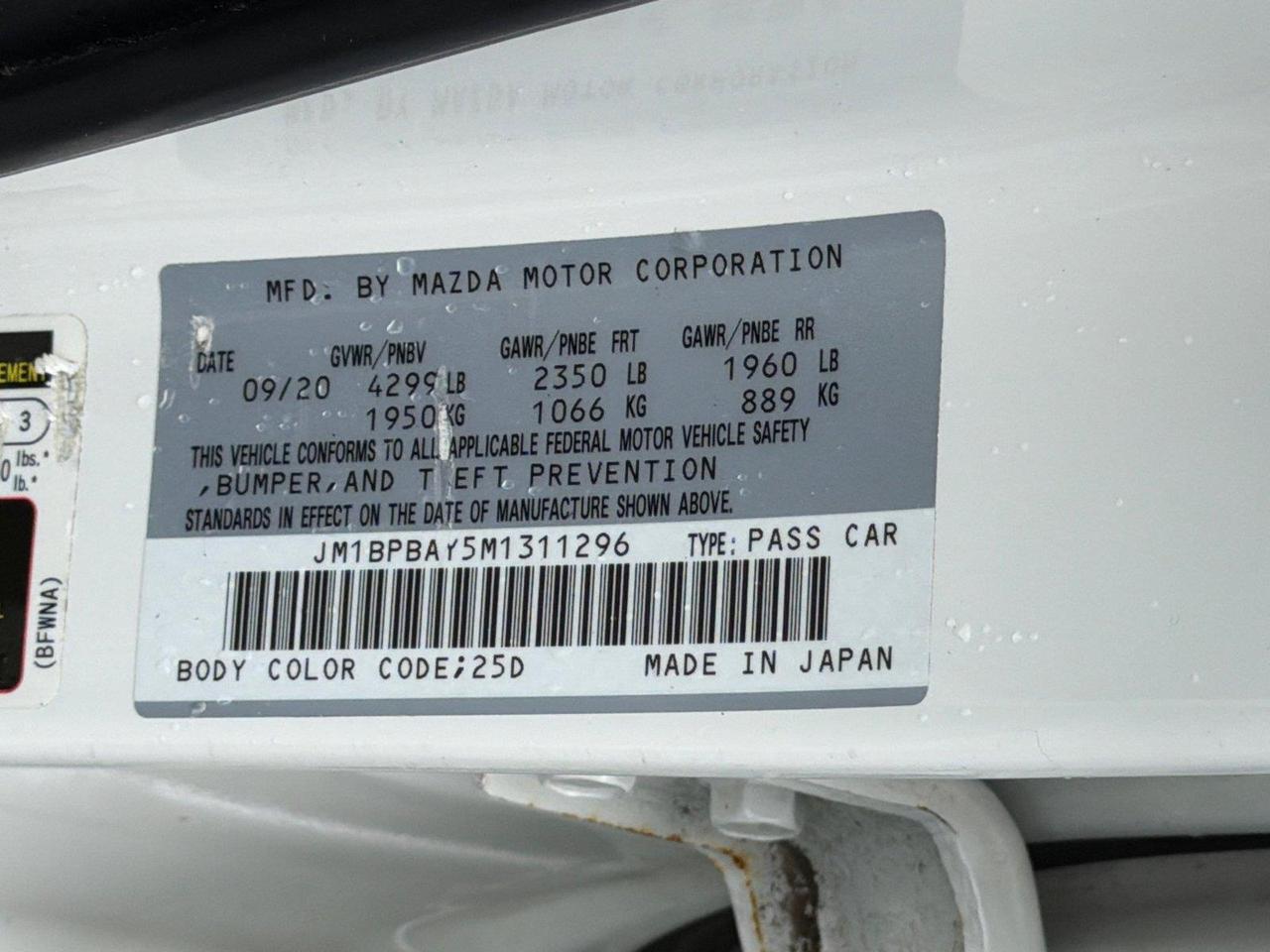 2021 Mazda Mazda3 Sedan 2.5 Turbo Hagerstown MD