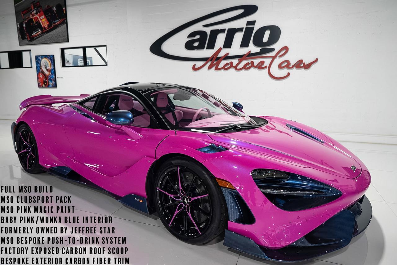 2021 McLaren 765LT 1 of 1 MSO BUILD! formerly owned by Jeffree Star, MSO Clubsport pack, factory roof scoop AND MORE!!