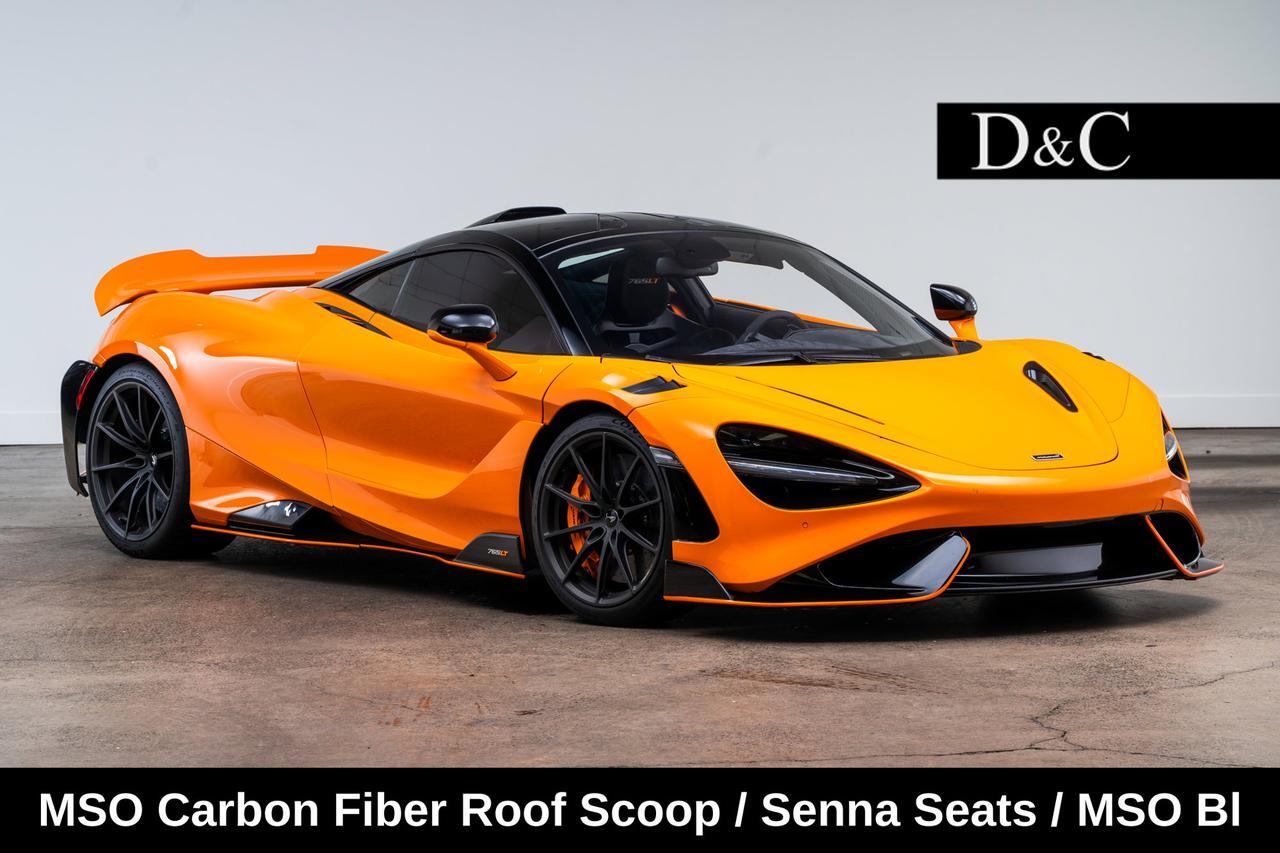2021 McLaren 765LT MSO Carbon Fiber Roof Scoop / Senna Seats / MSO Bl