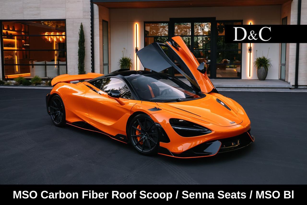 2021 McLaren 765LT MSO Carbon Fiber Roof Scoop / Senna Seats / MSO Bl