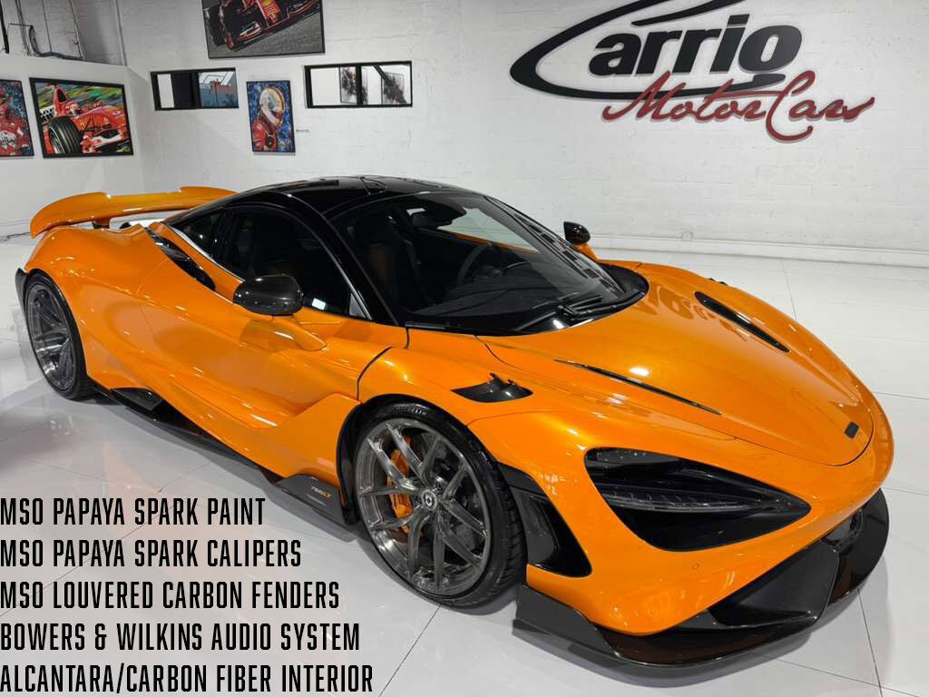 2021 McLaren 765LT MSO Papaya Spark paint, Papaya Spark calipers, comfort seats, louvered fenders,HRE wheels AND MORE!!