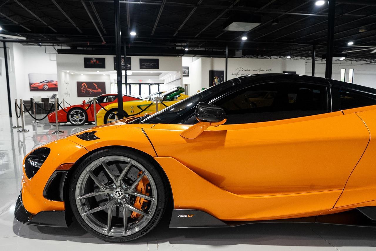2021 McLaren 765LT MSO Papaya Spark paint, louvered fenders, HRE wheels, Ryft exhaust, Area 51 built engine AND MORE!!! Fort Lauderdale FL