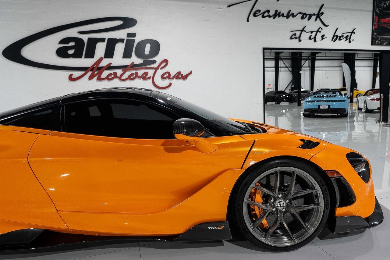 2021 McLaren 765LT MSO Papaya Spark paint, louvered fenders, HRE wheels, Ryft exhaust, Area 51 built engine AND MORE!!! Fort Lauderdale FL
