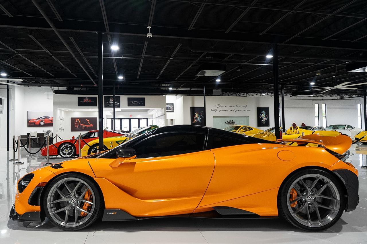 2021 McLaren 765LT MSO Papaya Spark paint, louvered fenders, HRE wheels, Ryft exhaust, Area 51 built engine AND MORE!!! Fort Lauderdale FL