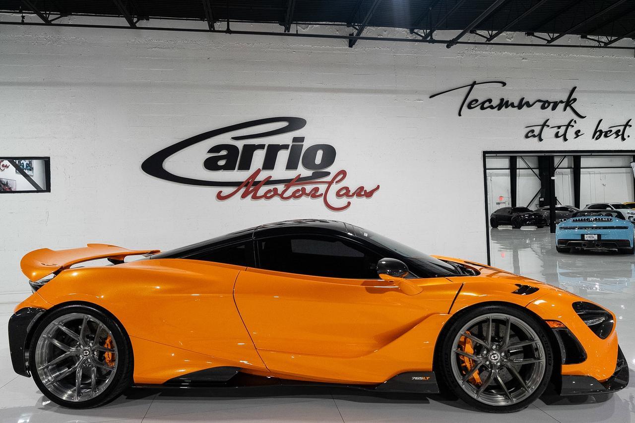 2021 McLaren 765LT MSO Papaya Spark paint, louvered fenders, HRE wheels, Ryft exhaust, Area 51 built engine AND MORE!!! Fort Lauderdale FL
