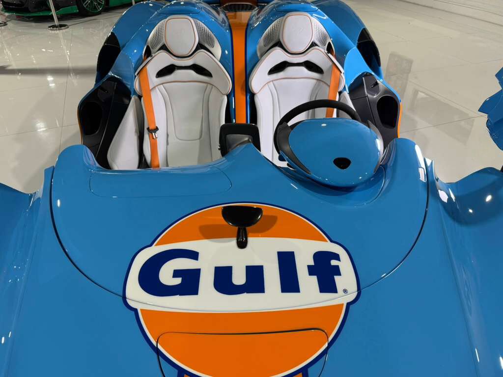 2021 McLaren Elva chassis #88/149 for the world, factory painted Gulf Racing livery Fort Lauderdale FL
