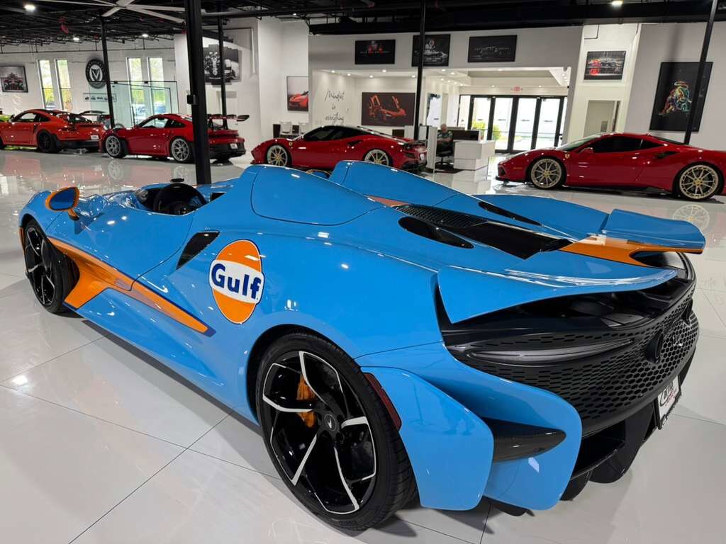 2021 McLaren Elva chassis #88/149 for the world, factory painted Gulf Racing livery Fort Lauderdale FL