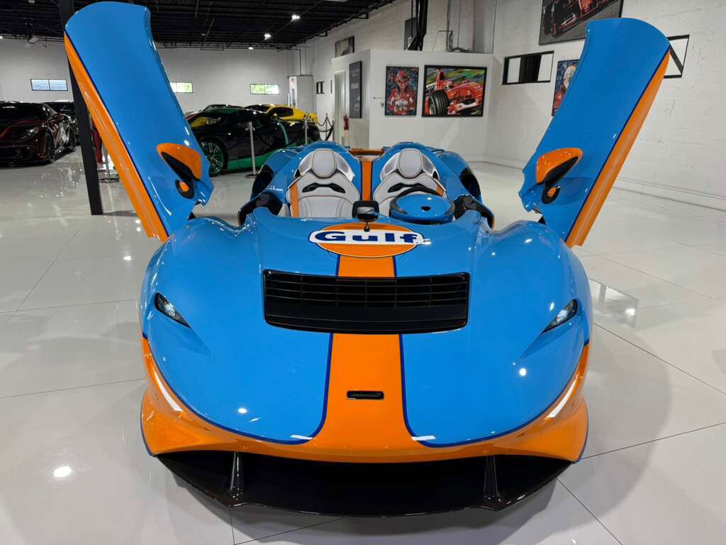 2021 McLaren Elva chassis #88/149 for the world, factory painted Gulf Racing livery Fort Lauderdale FL