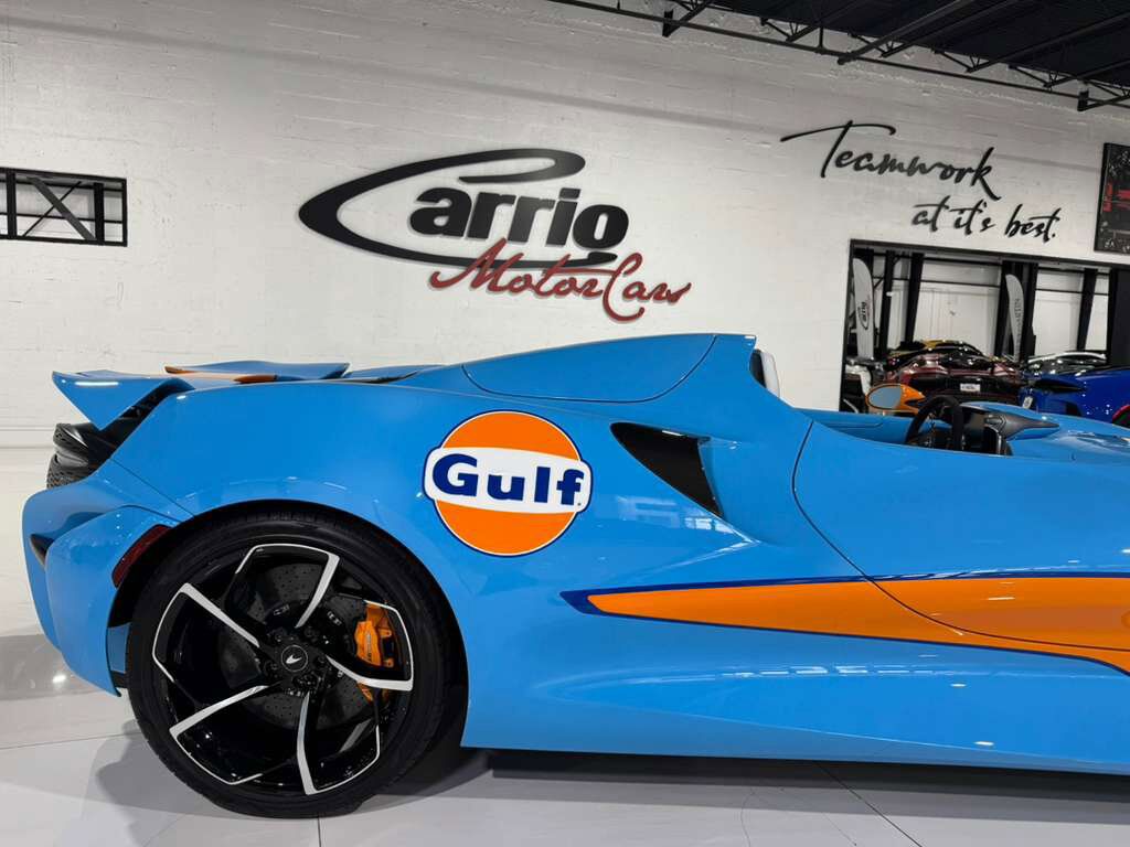2021 McLaren Elva chassis #88/149 for the world, factory painted Gulf Racing livery Fort Lauderdale FL