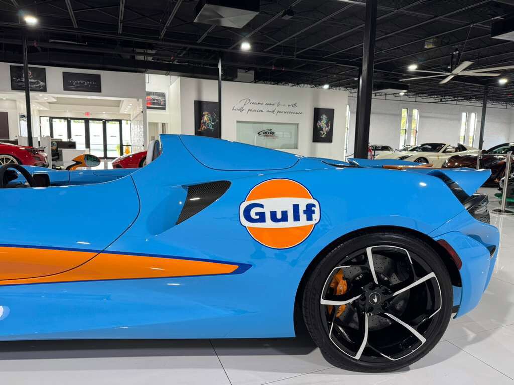 2021 McLaren Elva chassis #88/149 for the world, factory painted Gulf Racing livery Fort Lauderdale FL