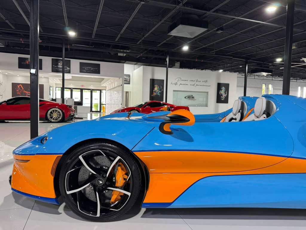 2021 McLaren Elva chassis #88/149 for the world, factory painted Gulf Racing livery Fort Lauderdale FL