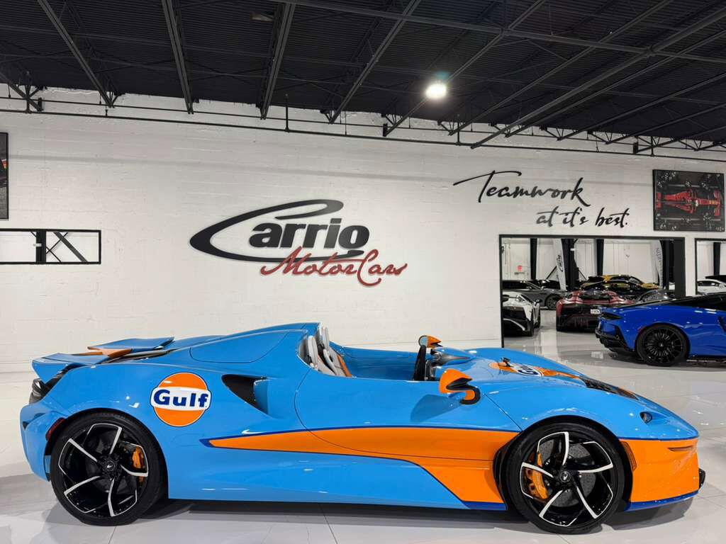 2021 McLaren Elva chassis #88/149 for the world, factory painted Gulf Racing livery Fort Lauderdale FL