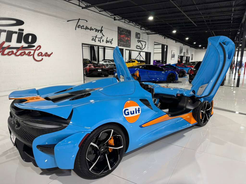 2021 McLaren Elva chassis #88/149 for the world, factory painted Gulf Racing livery Fort Lauderdale FL