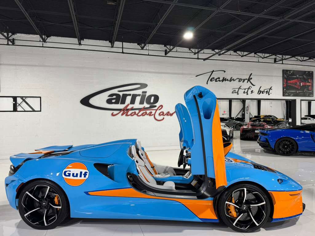 2021 McLaren Elva chassis #88/149 for the world, factory painted Gulf Racing livery Fort Lauderdale FL